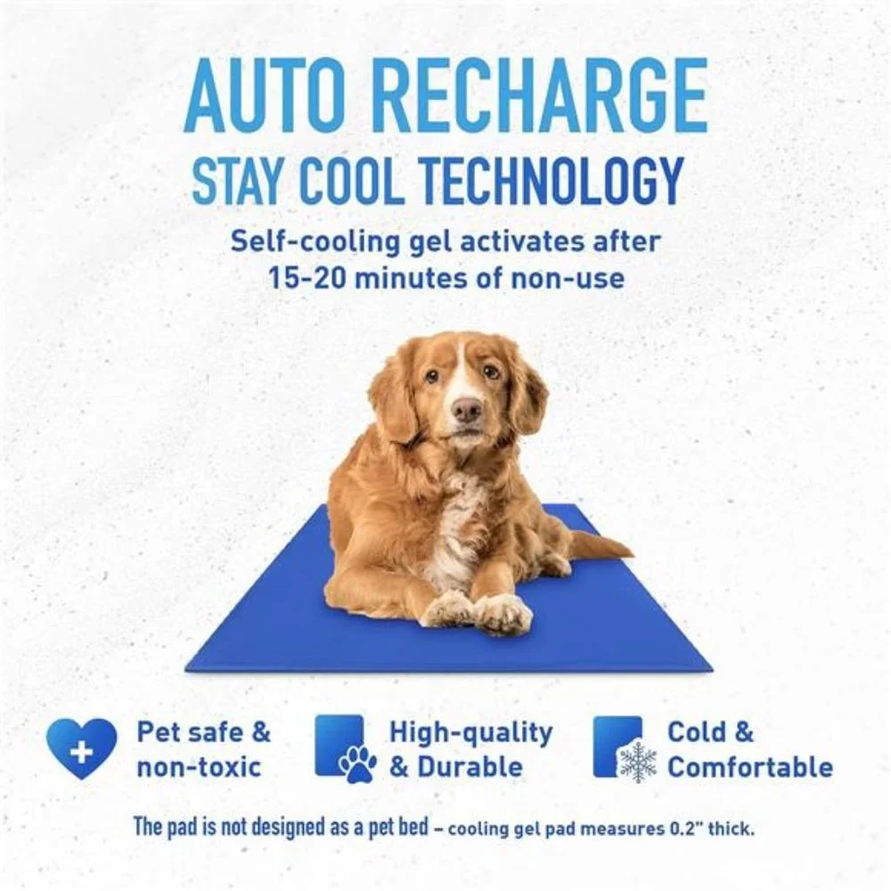 Dog Cooling Mat, Medium - Pressure Activated Cooling Mat for Dogs and Cats